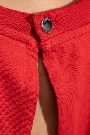 shirt with logo Jacquemus - Red 'Fiesta' T - layered zipped